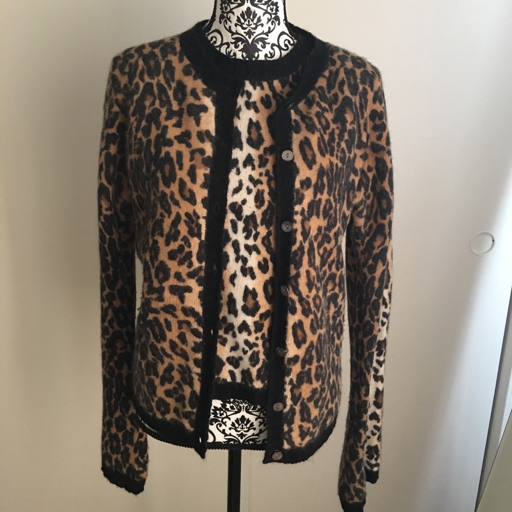 Leopard print sweater set
